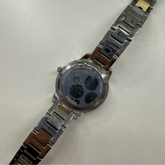 Fossil Crystal White Dial Two-Tone Ladies Watch ES2409 - Picture 4 of 6